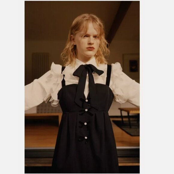 Zara Jewel Strappy Mini V Neck Dress Size S NEW WITH TAG! - Picture 4 of 7